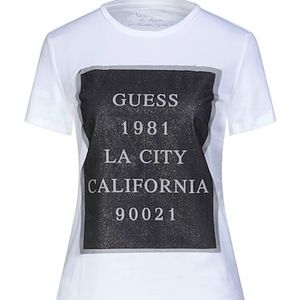 NWT GUESS 1981 LA White Tulle T-Shirt XS